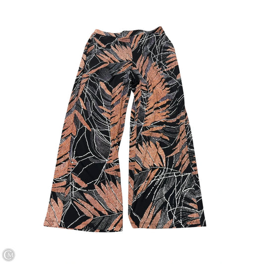 Pants Lounge By Susan Graver In Black & Orange, Size: 6