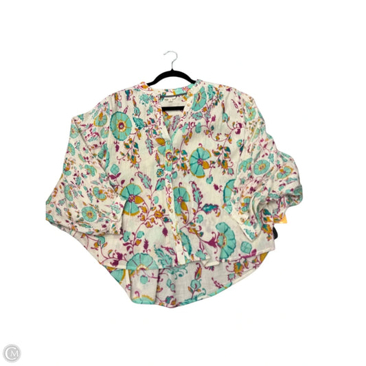 Blouse 3/4 Sleeve By Pilcro In White, Size: Xs