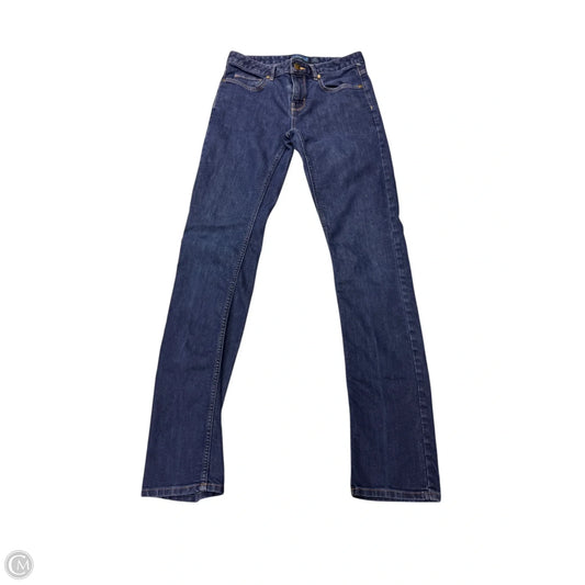 Jeans Skinny By Patagonia In Blue Red & White, Size: 4
