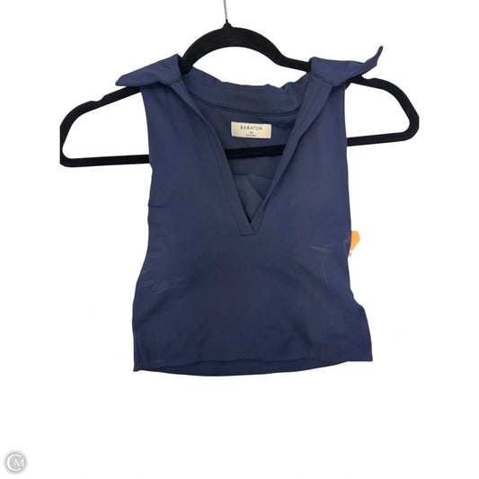 Top Short Sleeve By Baccini In Blue, Size: S