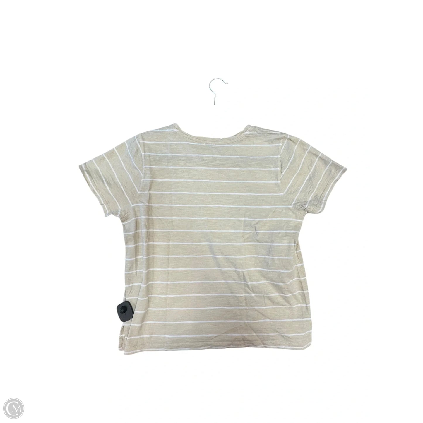 Top Short Sleeve By Sigrid Olsen In Tan, Size: L