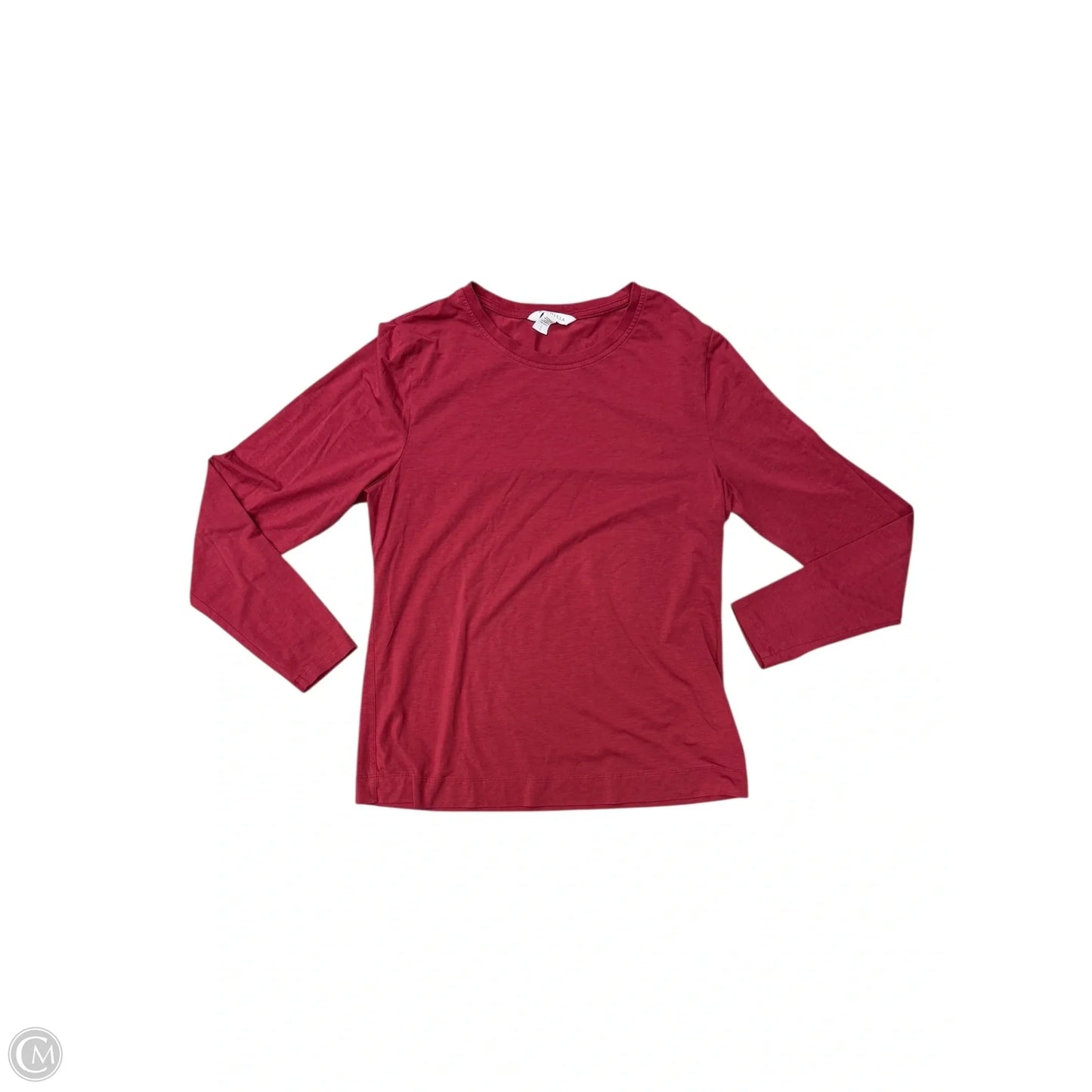 Athletic Top Long Sleeve Collar By Athleta In Red, Size: L