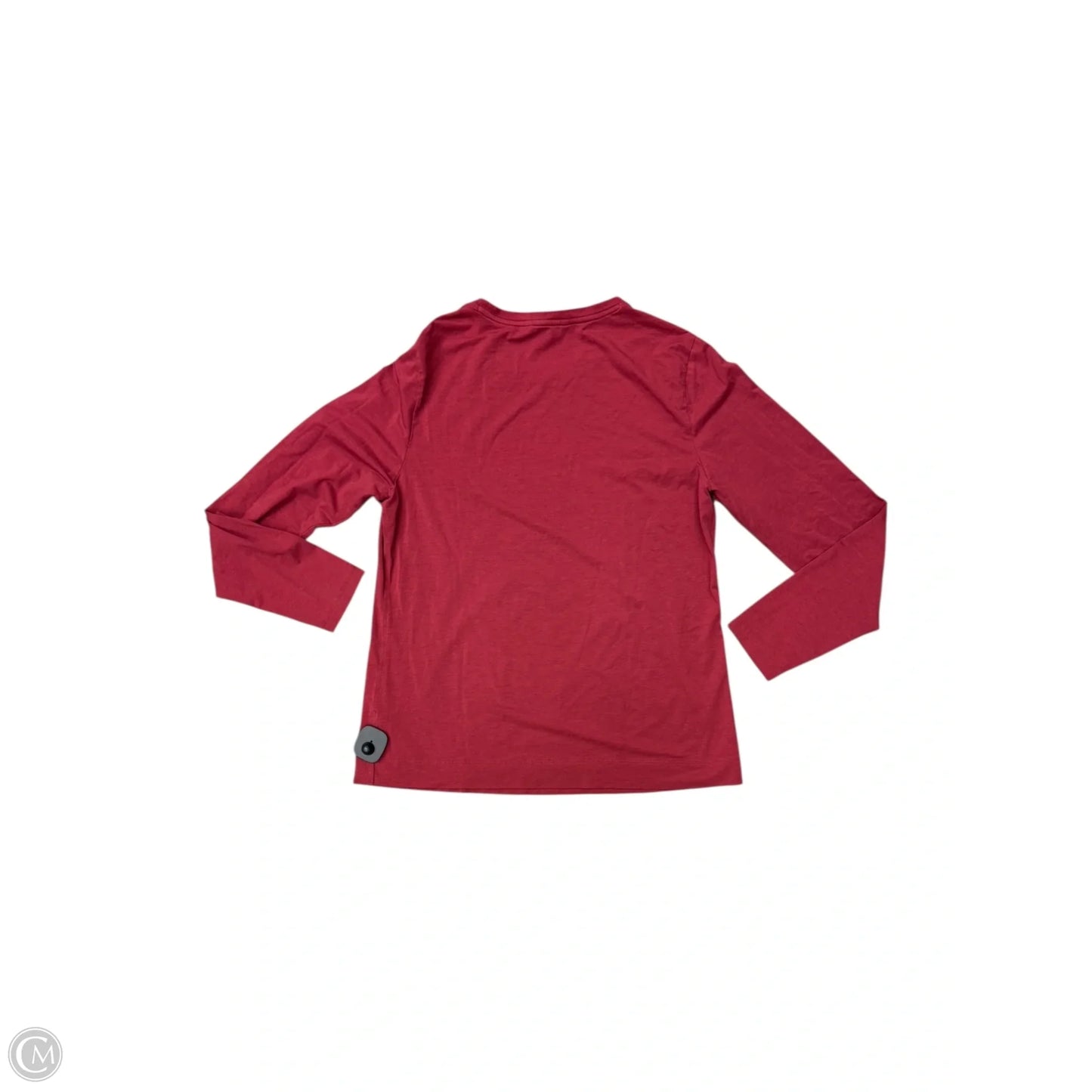 Athletic Top Long Sleeve Collar By Athleta In Red, Size: L
