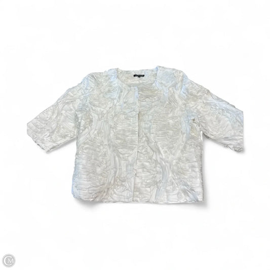Cardigan By Samuel Dong In White, Size: L