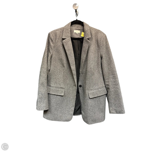 Blazer By Loft In Grey & White, Size: 18