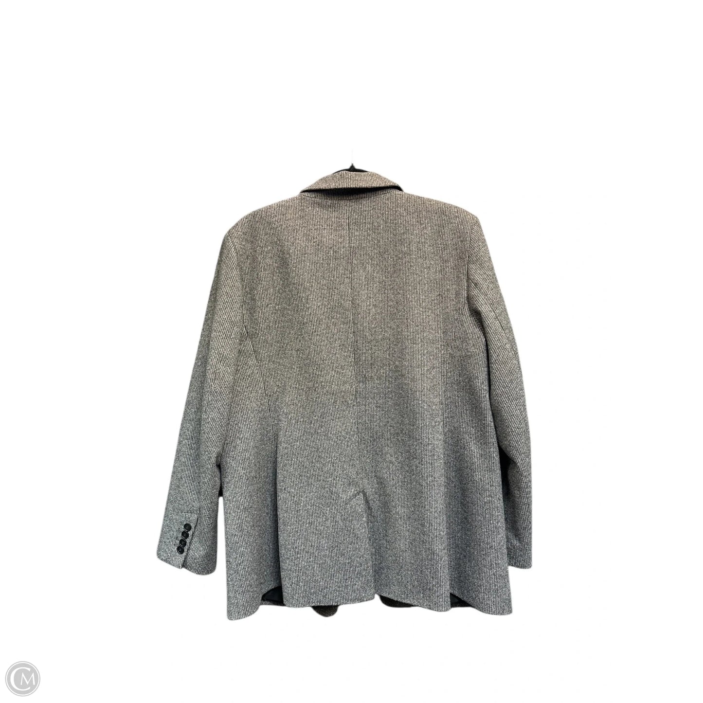 Blazer By Loft In Grey & White, Size: 18