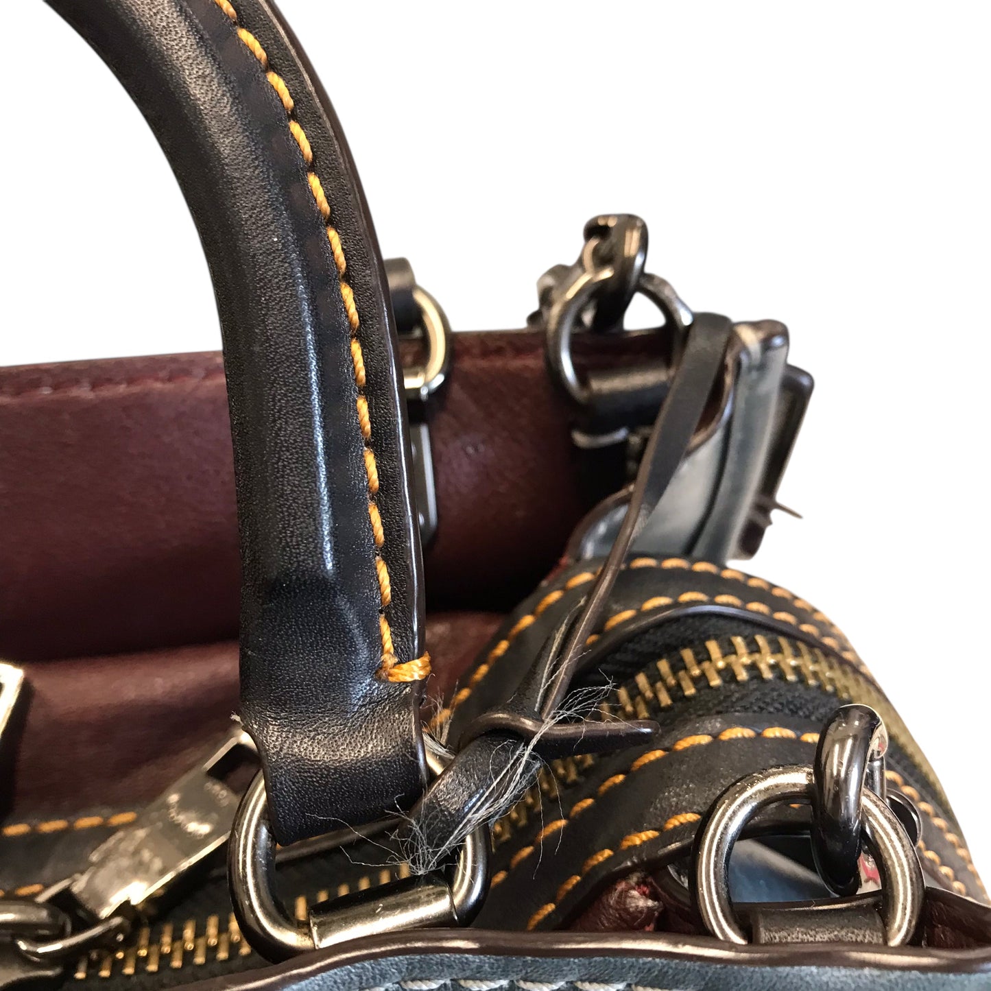 Handbag Designer By Coach In Grey, Size:Small