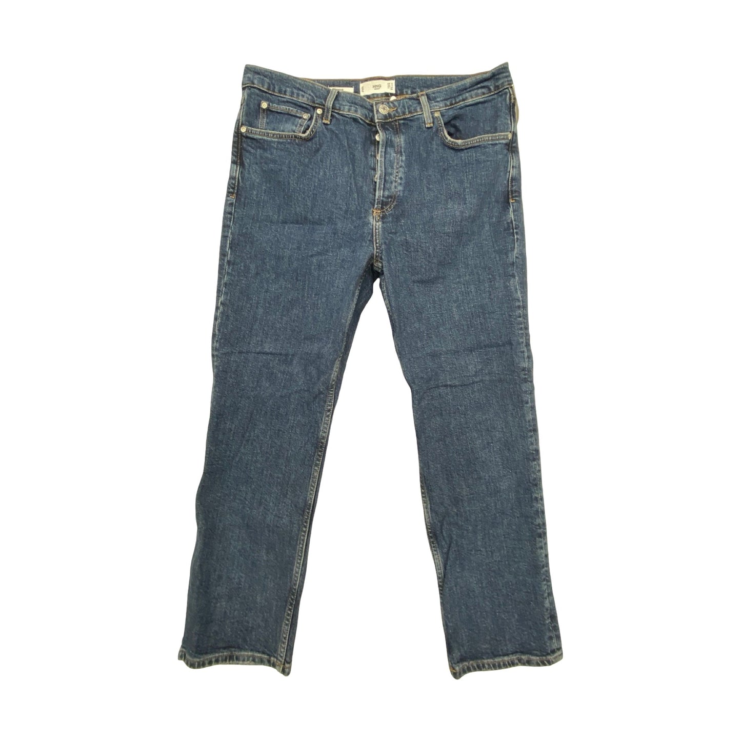 Jeans Straight By Mng In Blue, Size:12