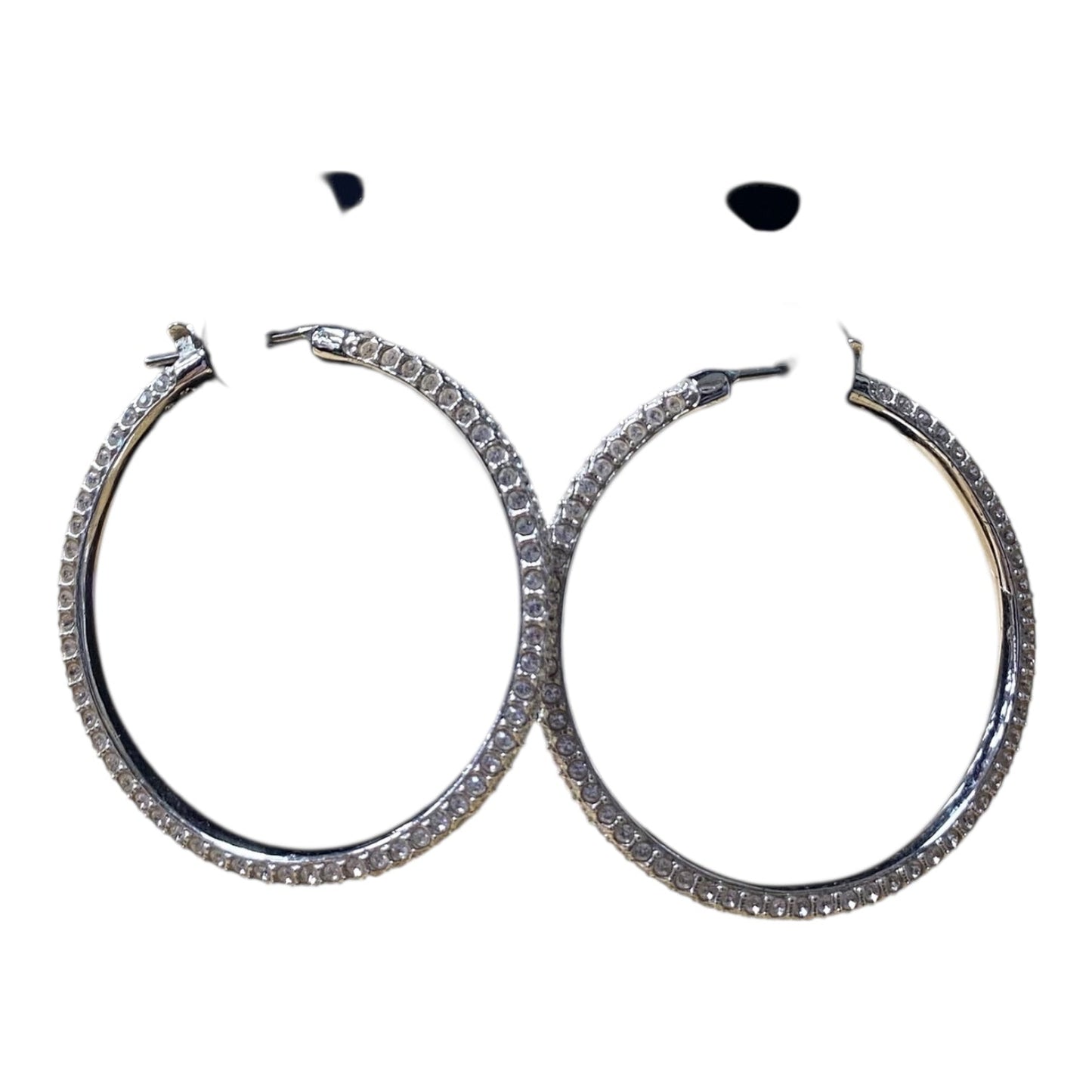 Earrings Designer By Swarovski In Silver