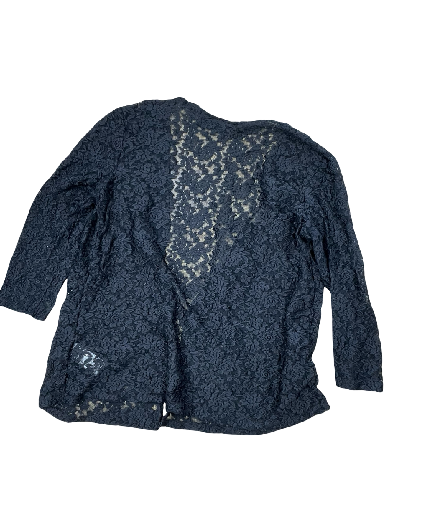 Cardigan By Nina Leonard In Black, Size:M