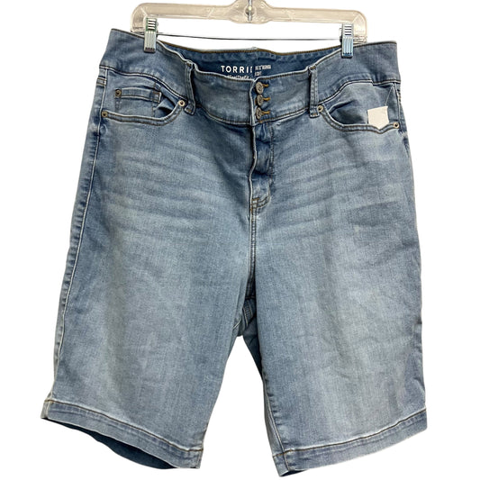 Shorts By Torrid In Blue Denim, Size:22