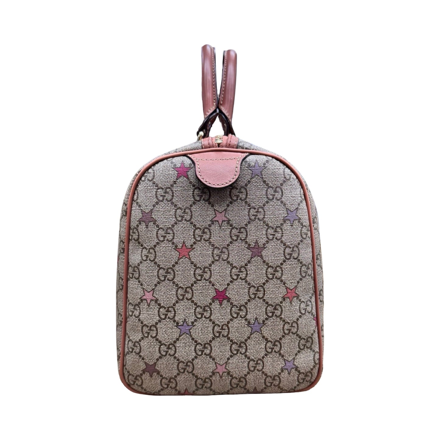 Handbag Supreme Canvas Tattoo Stars Joy Boston 35 Luxury Designer By Gucci In Multi, Size:Medium