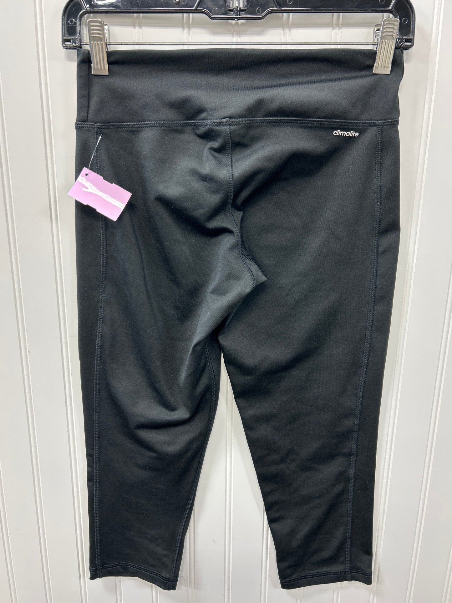 Athletic Leggings Capris By Adidas In Black, Size:Xs