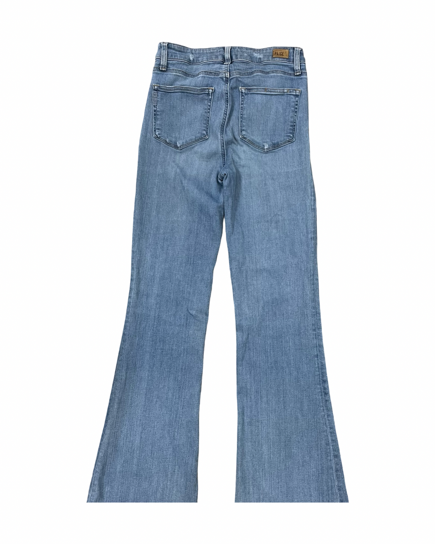 Jeans Flared By Paige In Blue Denim, Size:4