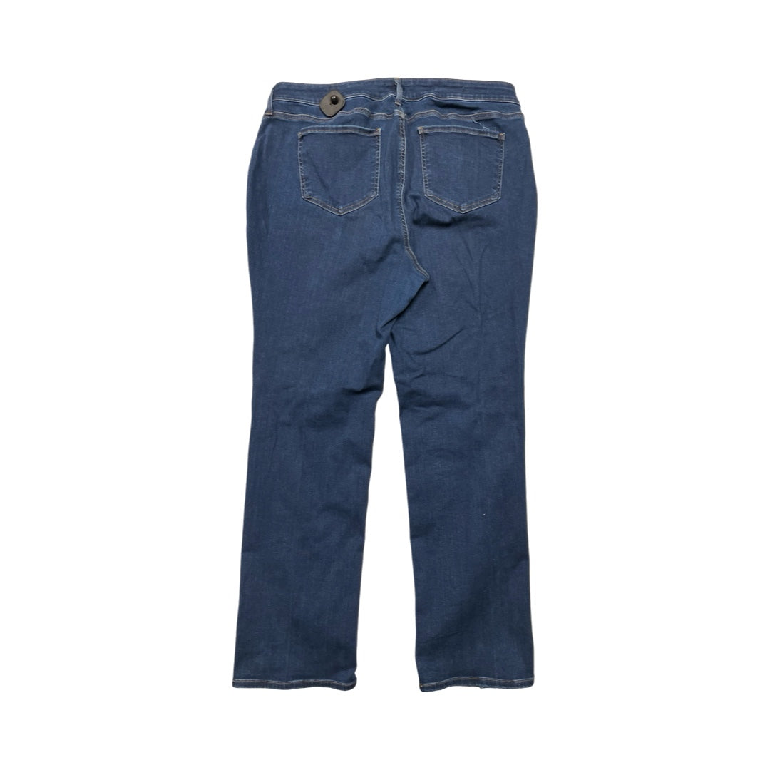 Jeans Straight By Not Your Daughters Jeans In Blue Denim, Size:18