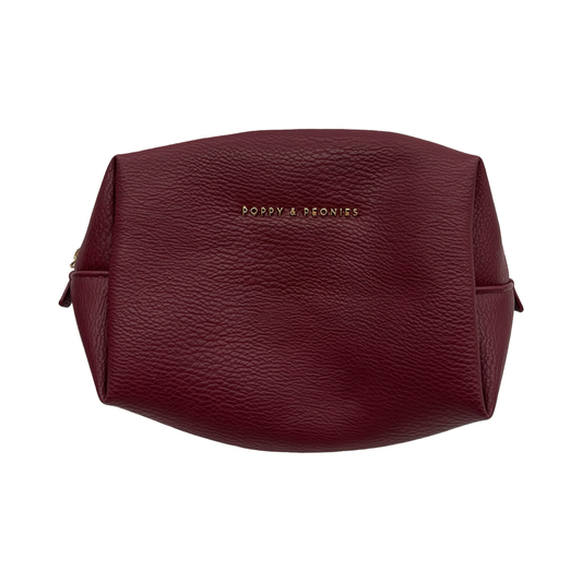 Makeup Bag By Clothes Mentor In Red, Size:Medium