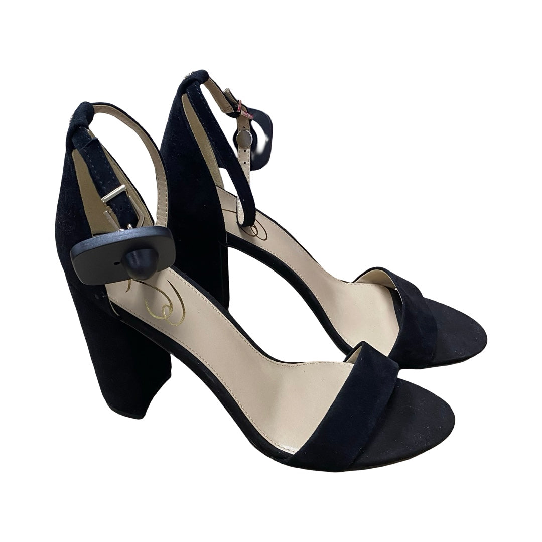Sandals Heels Block By Sam Edelman In Black, Size:9