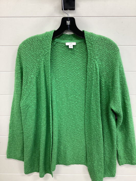 Cardigan By J. Jill In Green, Size:Mp