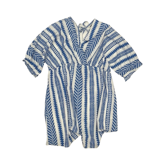Dress Casual Short By Shein In Blue & White, Size:4X