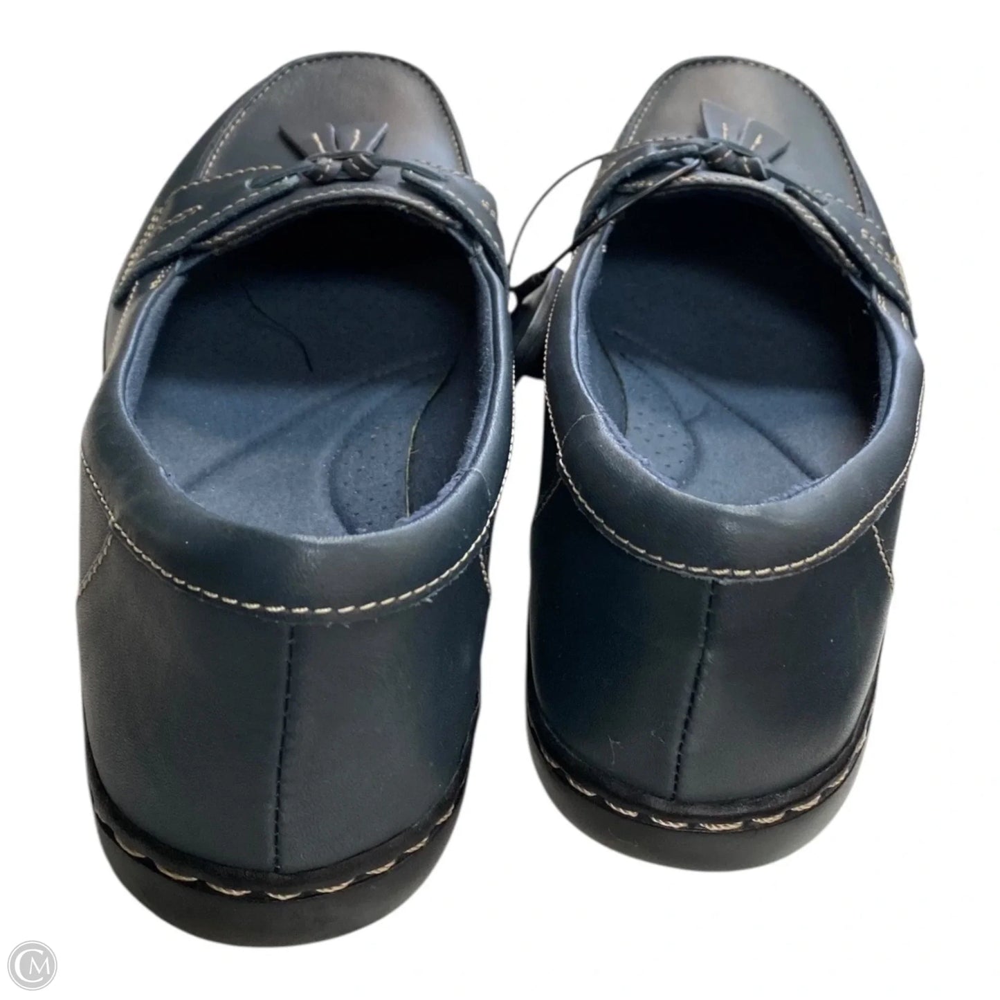 Shoes Flats By Clarks In Navy, Size: 9.5