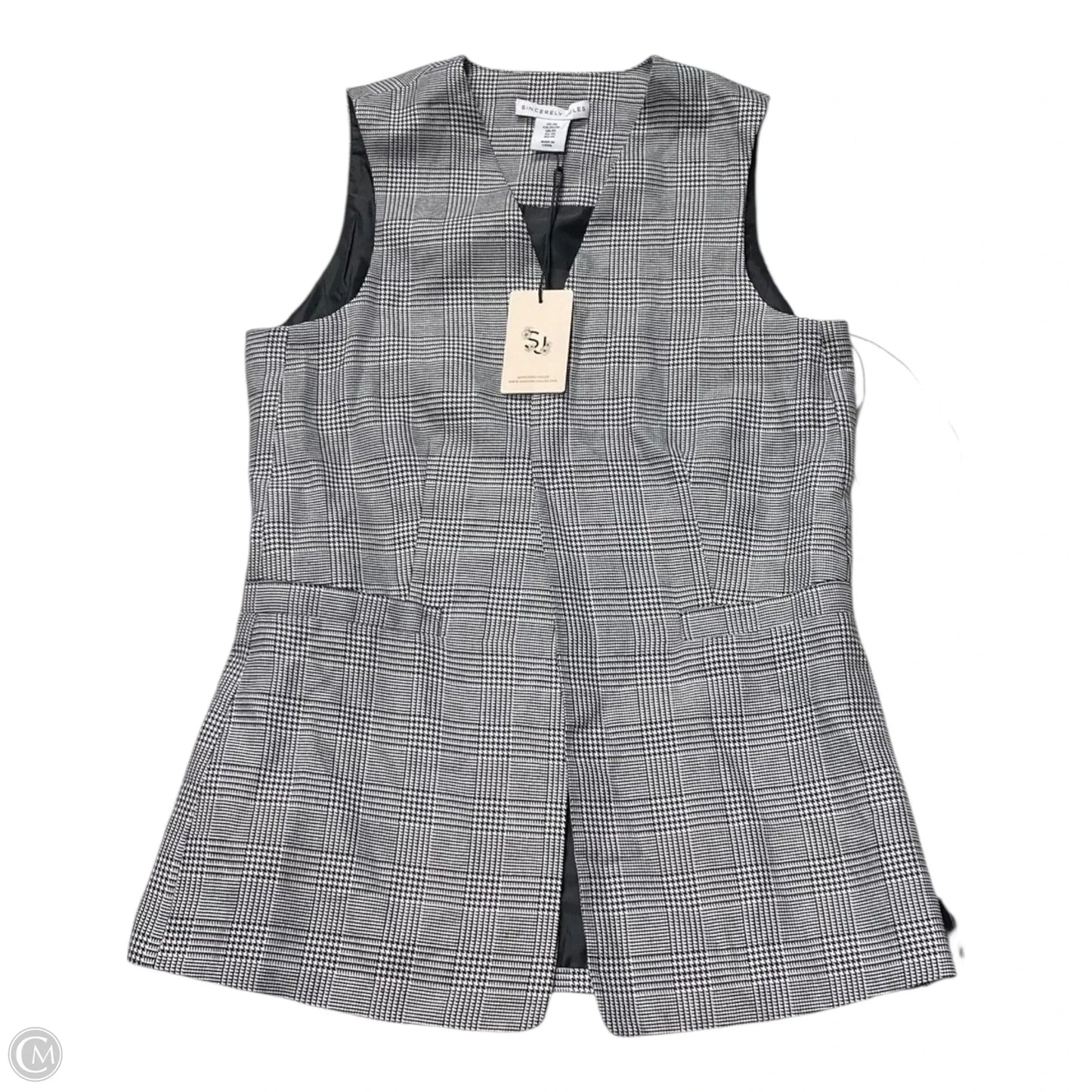 Vest Other By Sincerely Jules In Black & White, Size: Xs