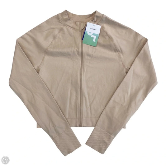 Athletic Jacket By Joy Lab In Tan, Size: L