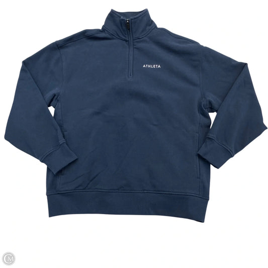 Athletic Sweatshirt Crewneck By Athleta In Navy, Size: Xs