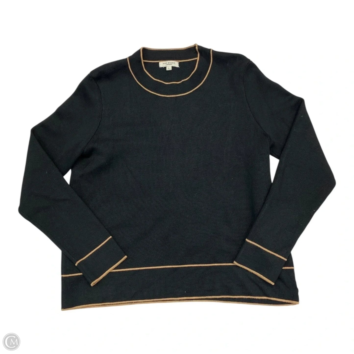 Sweater By Max Studio In Black, Size: L