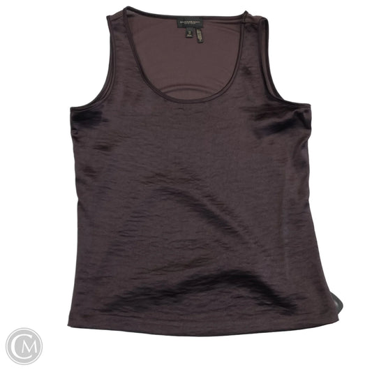 Top Sleeveless Designer By Donna Karan In Brown, Size: Xs