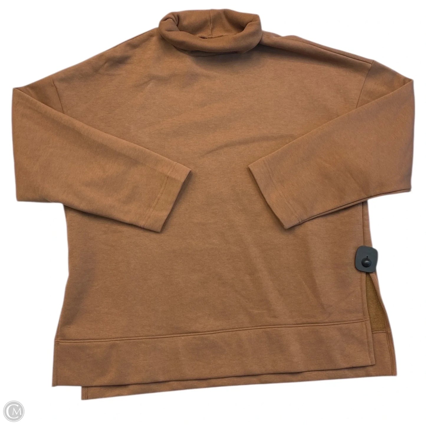 Sweatshirt Collar By Loft In Brown, Size: M