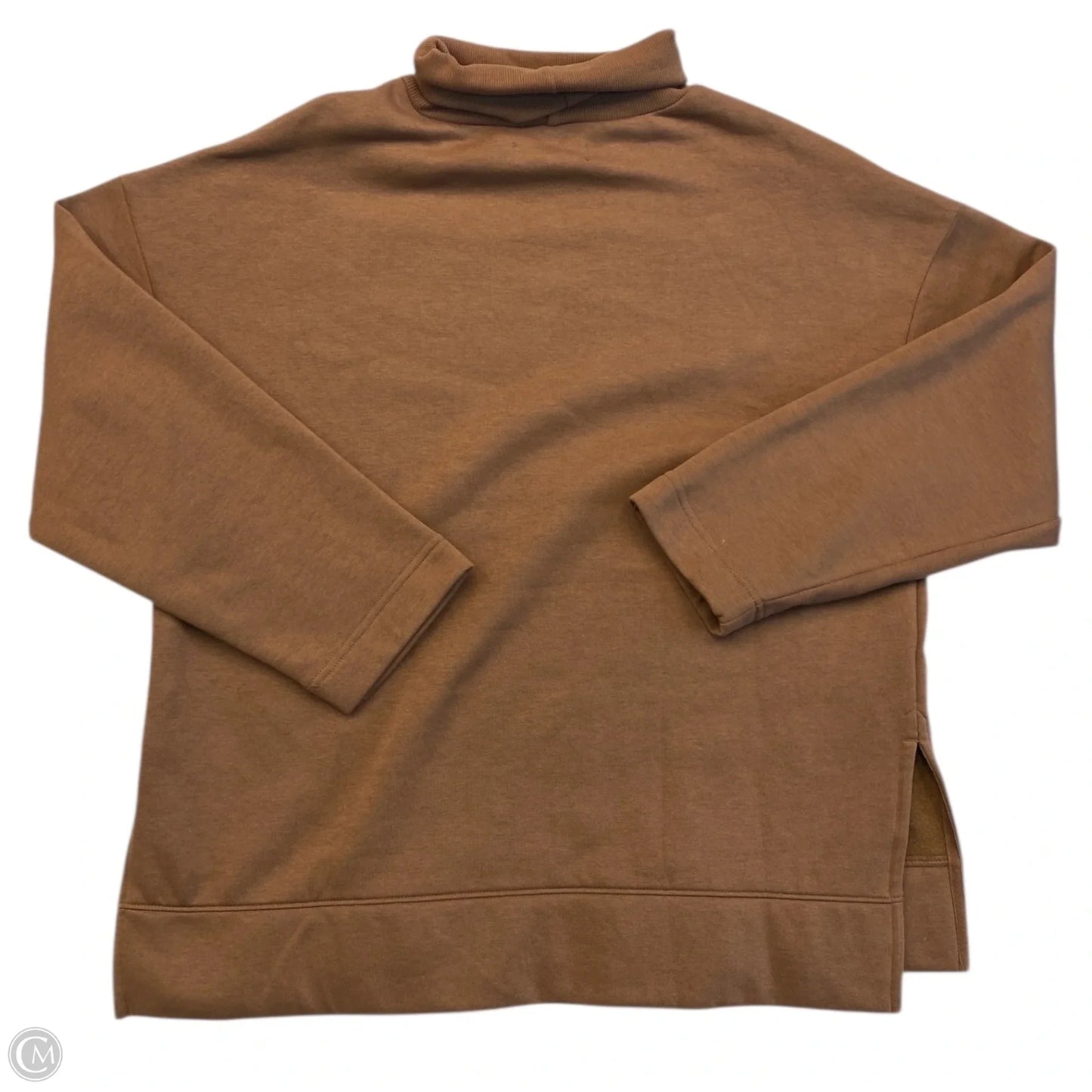 Sweatshirt Collar By Loft In Brown, Size: M