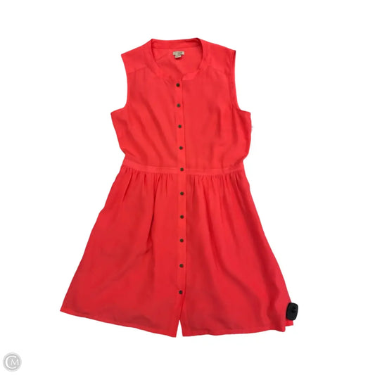 Dress Casual Midi By J. Crew In Coral, Size: 10