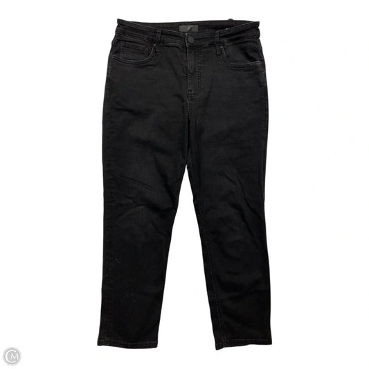 Jeans Skinny By Kut In Black Denim, Size: 8