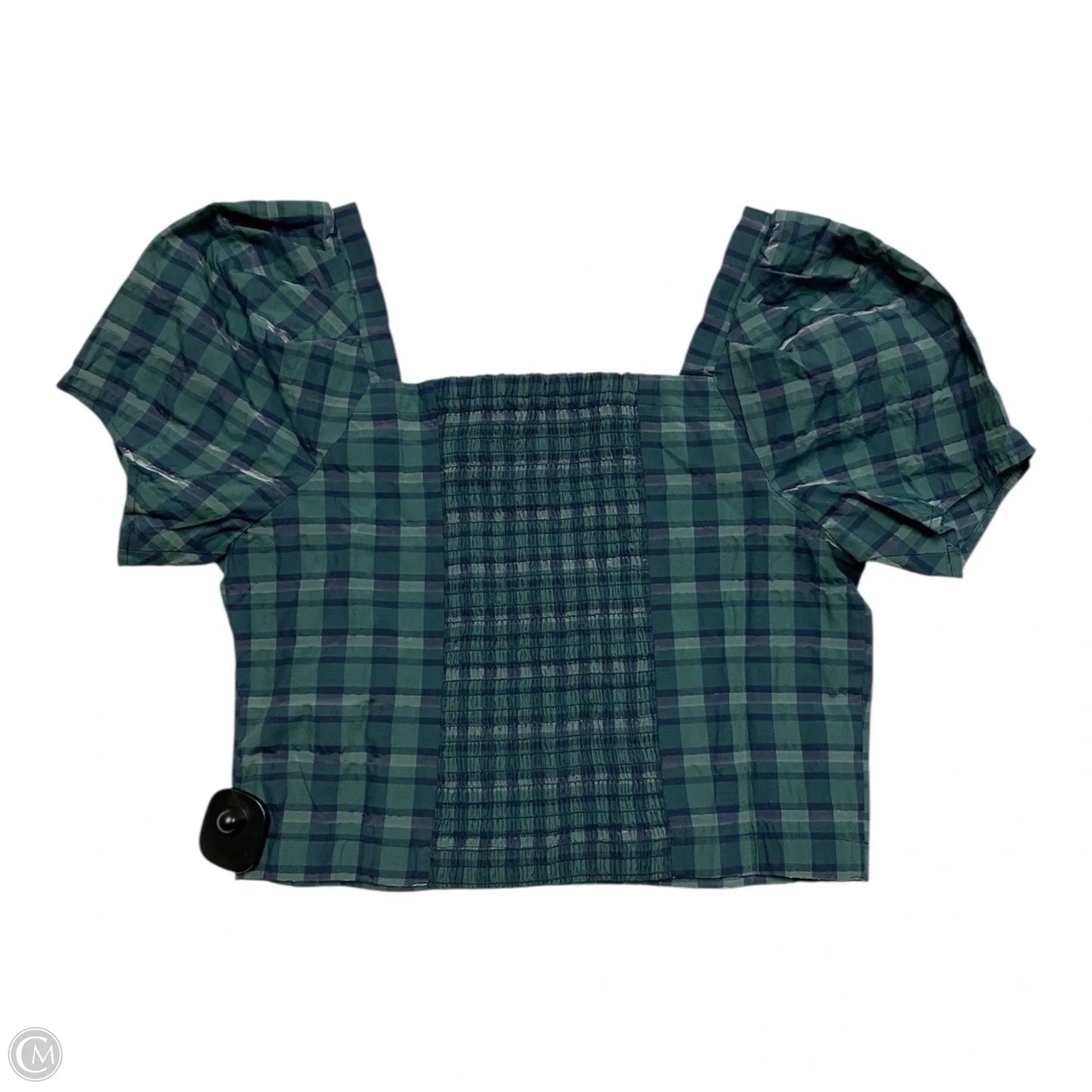 Top Short Sleeve By Madewell In Blue & Green, Size: S