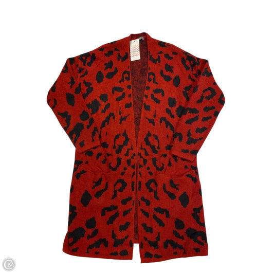 Sweater Cardigan By Evereve In Black & Red, Size: Xs