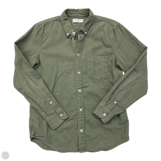 Top Long Sleeve By Everlane In Green, Size: M