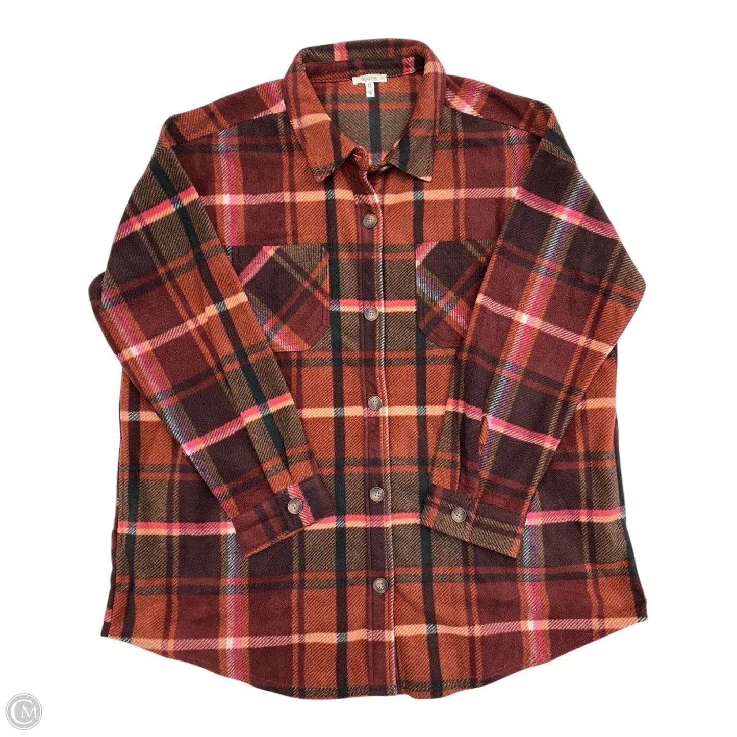 Jacket Shirt By Maurices In Plaid Pattern, Size: 1x