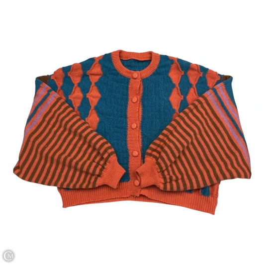 Sweater Cardigan By Cider In Multi-colored, Size: Xl