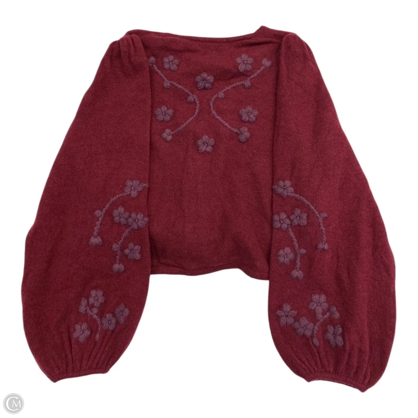 Sweater Cardigan By For Love & Lemons In Red, Size: Xl