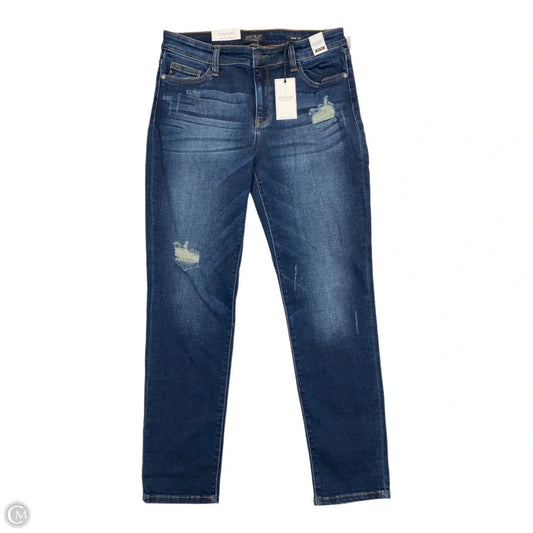 Jeans Straight By Judy Blue In Blue Denim, Size: 10