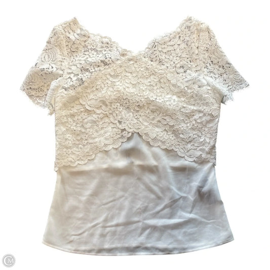 Top Short Sleeve By Cma In White, Size: S