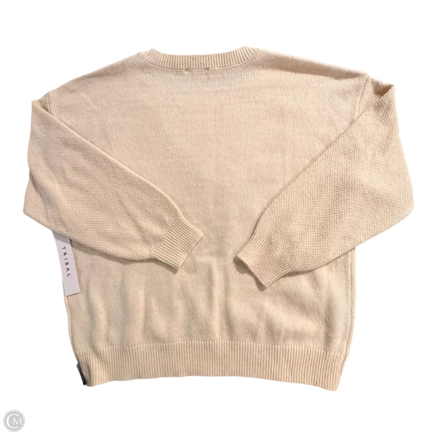 Sweater By Tribal In Cream, Size: L