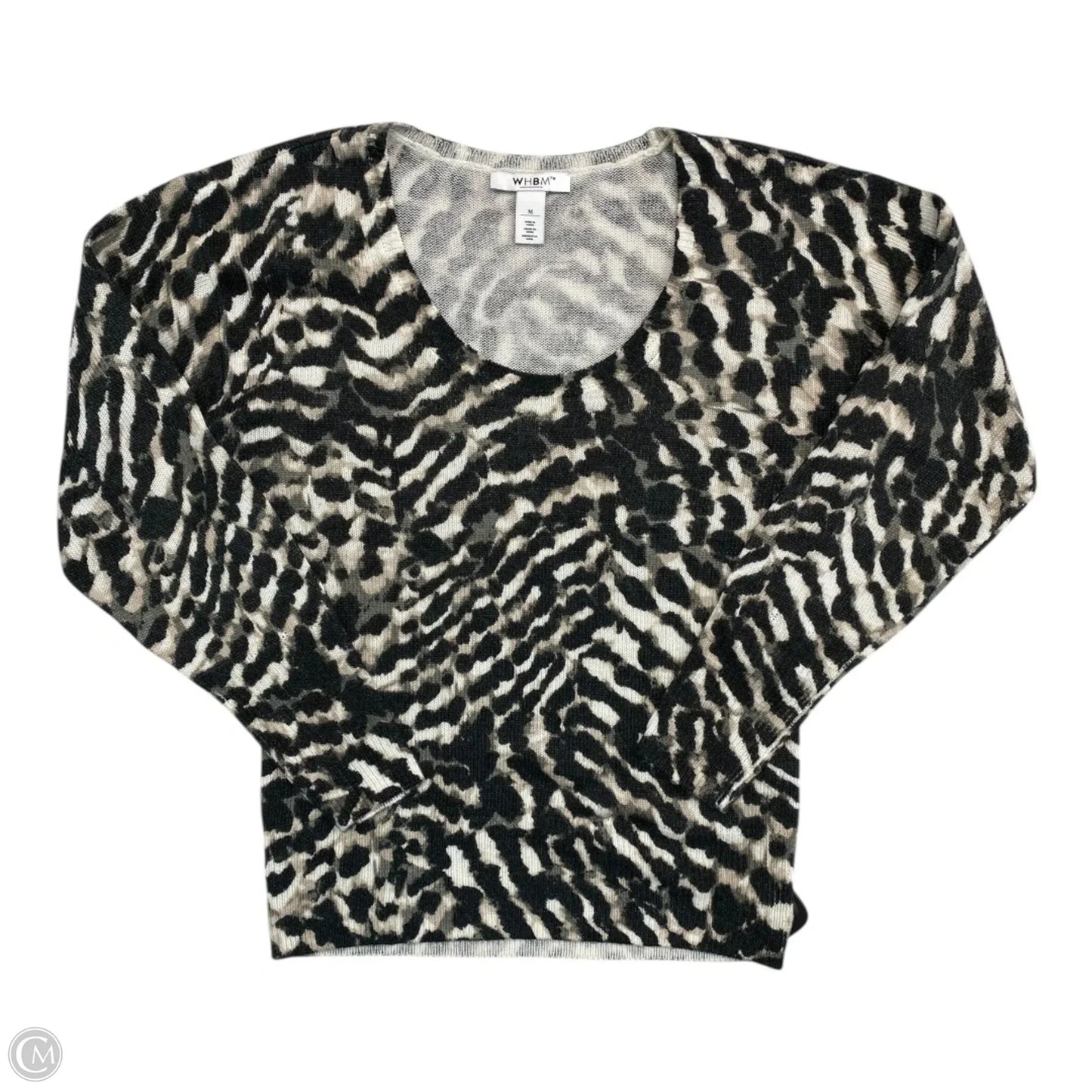 Sweater By White House Black Market In Animal Print, Size: M