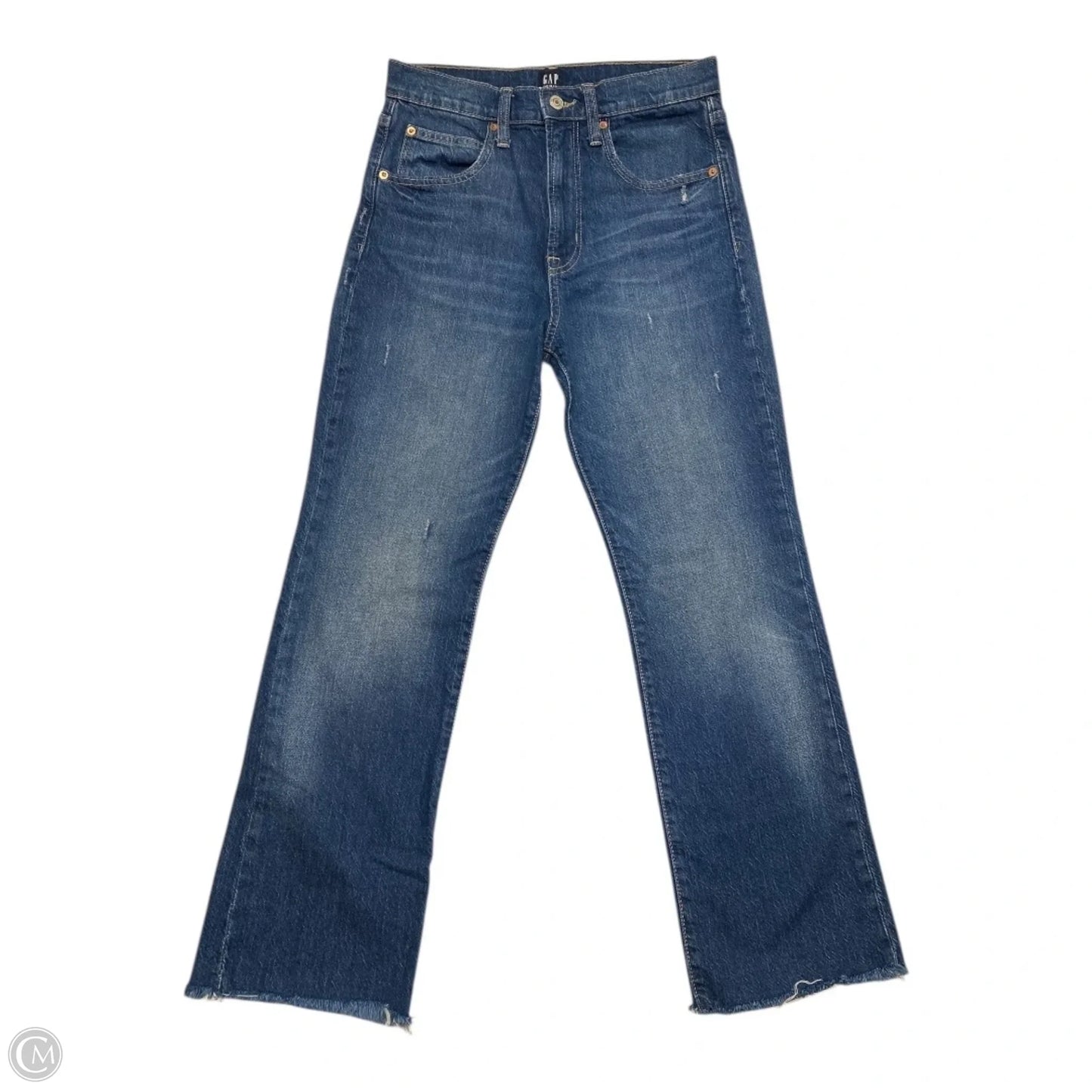 Jeans Straight By Gap In Blue Denim, Size: 2
