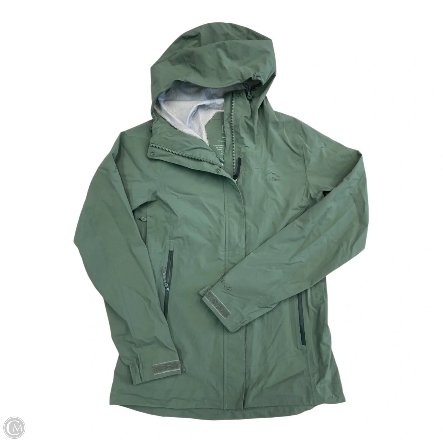 Jacket Windbreaker By L.l. Bean In Green, Size: Xxs
