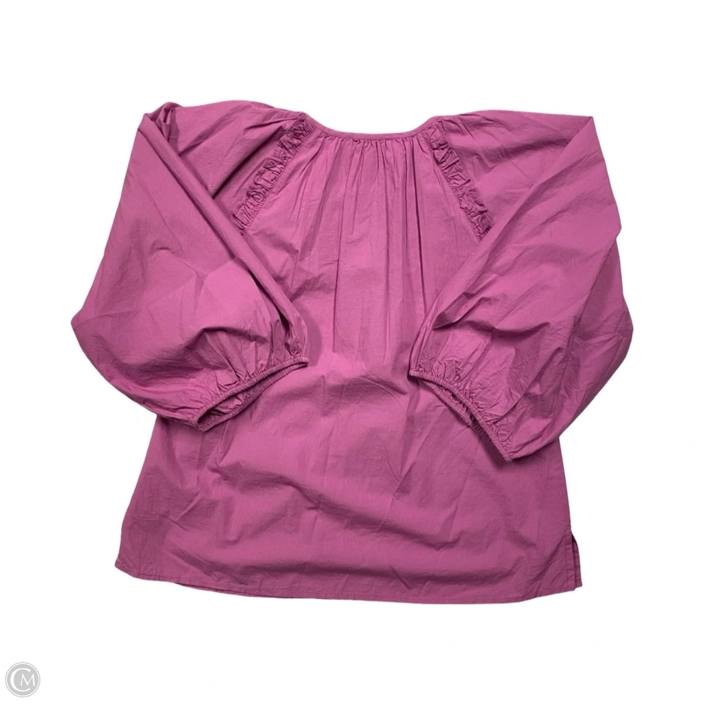 Top Long Sleeve By Cmc In Purple, Size: S