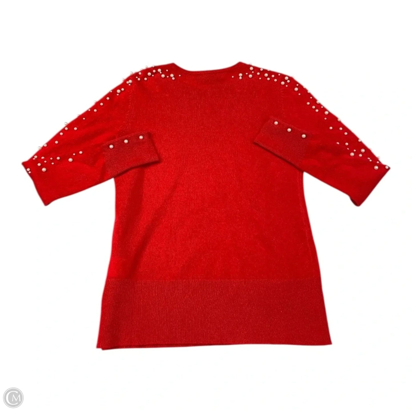 Sweater Cashmere By Charter Club In Red & White, Size: Xs