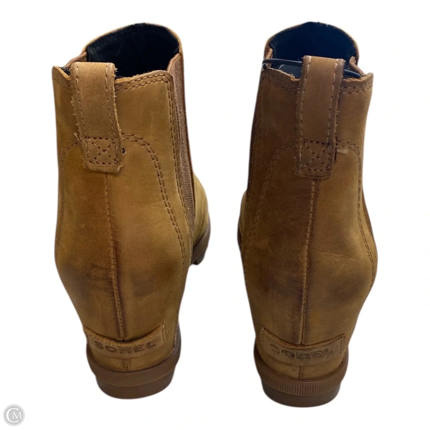 Boots Designer By Sorel In Tan, Size: 8.5