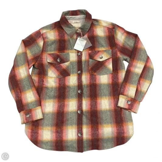 Jacket Other By Thread And Supply In Plaid Pattern, Size: L