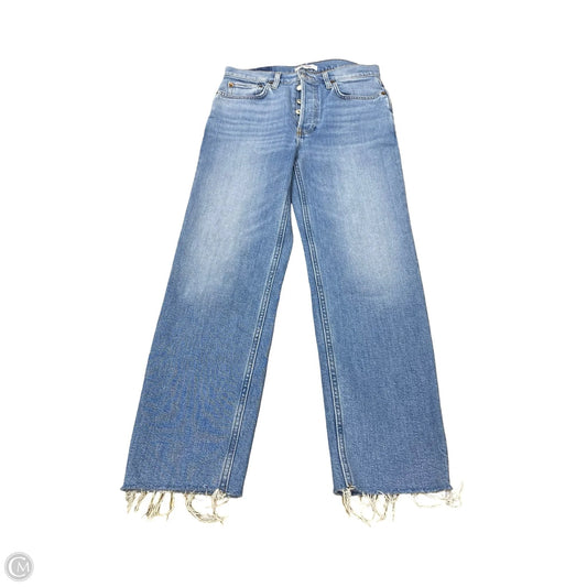 Jeans Straight Designer By Re/Done In Blue Denim, Size: 4
